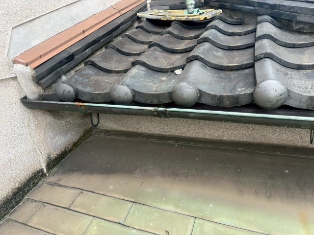 下屋　軒樋復旧